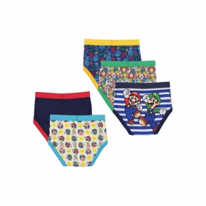 Alternative view of Paquete de 5 calzones con estampado de mario bros para niño talla 6