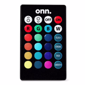 Alternative view of Tira de luz LED multicolor con control remoto de 10 pies -Onn