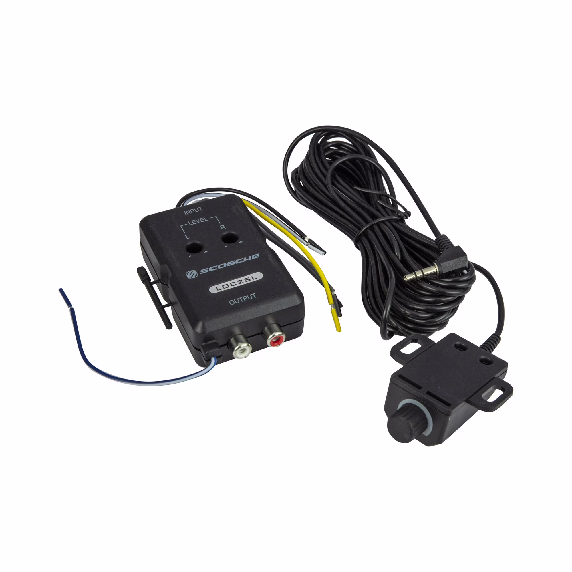 Convertidor RCA (calidad sonido audio) para carro con perilla de control remoto -Scosche - Imagen 2
