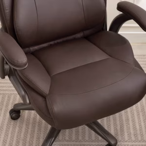 Alternative view of Silla de oficina con soporte lumbar neumático, color café -La-Z-Boy