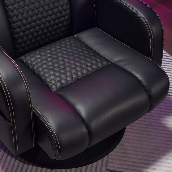 Silla de oficina con base giratoria, color negro y dorado -DPS Centurion - Imagen 4