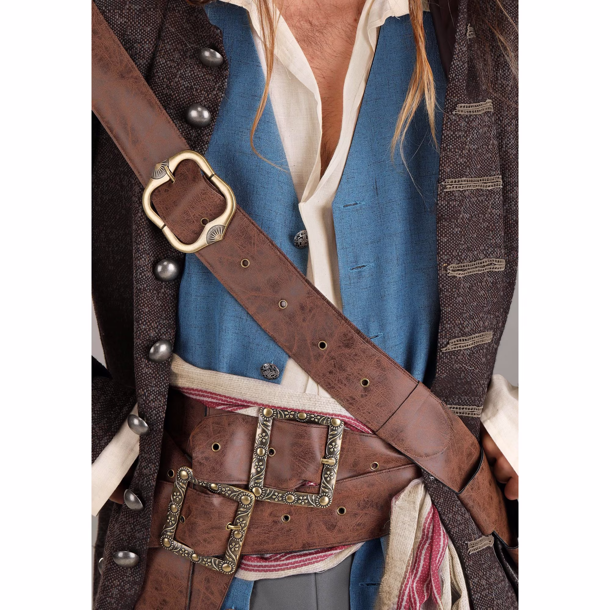 Disfraz del Capitán Jack Sparrow (Piratas del Caribe) para adulto talla XL -FUN Costumes - Imagen 6
