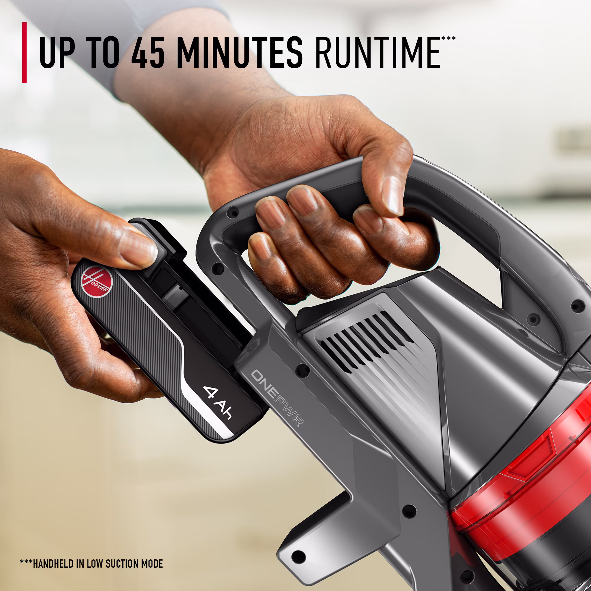 Aspiradora vertical inalámbrica, hasta 45 minutos de funcionamiento ONEPWR -Hoover - Imagen 8