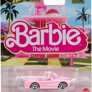 Vehículo coleccionable de la película Barbie "Corvette" -Hot Wheels
