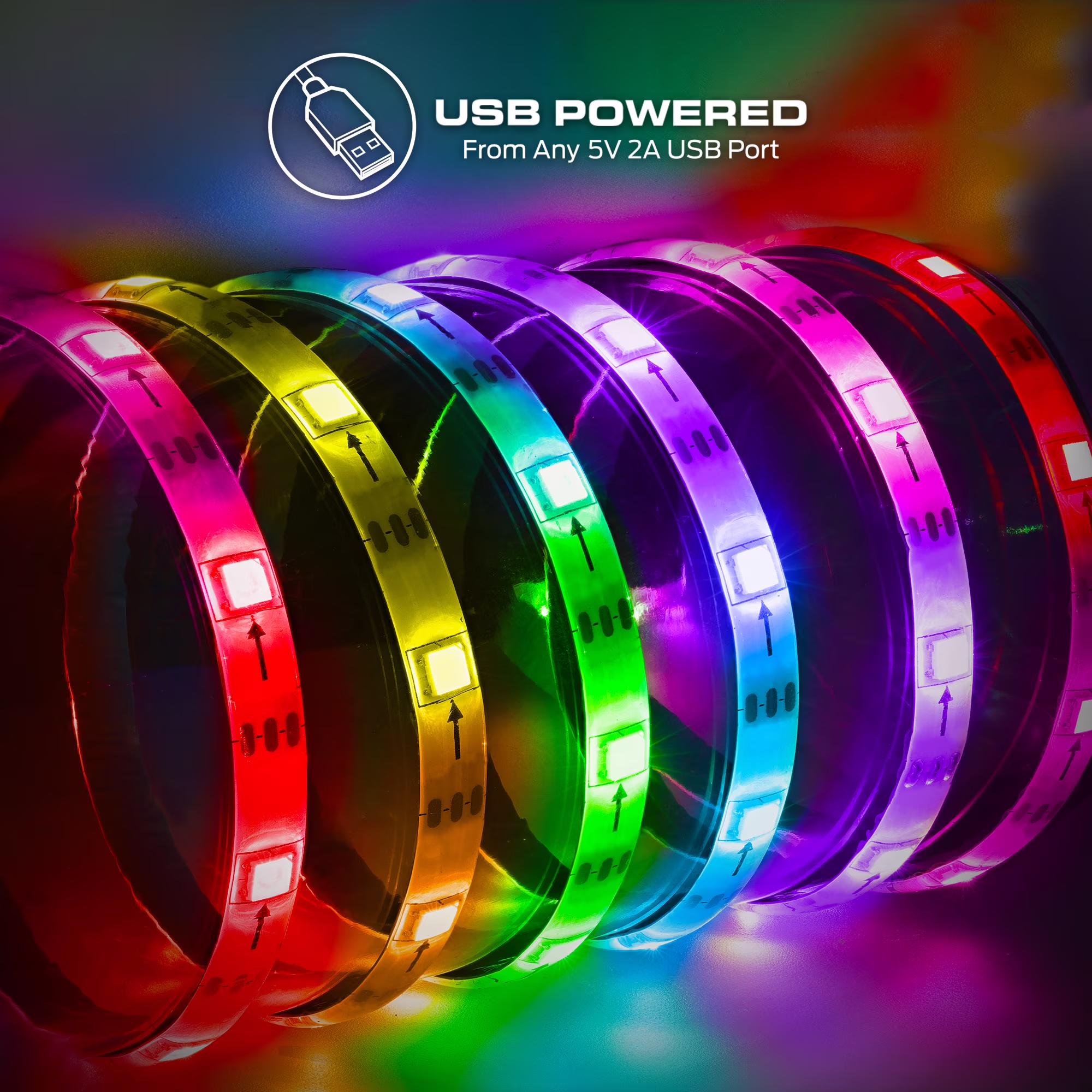 Tira de luces LED inteligentes de 10 pies controladas por App -Monster - Imagen 3