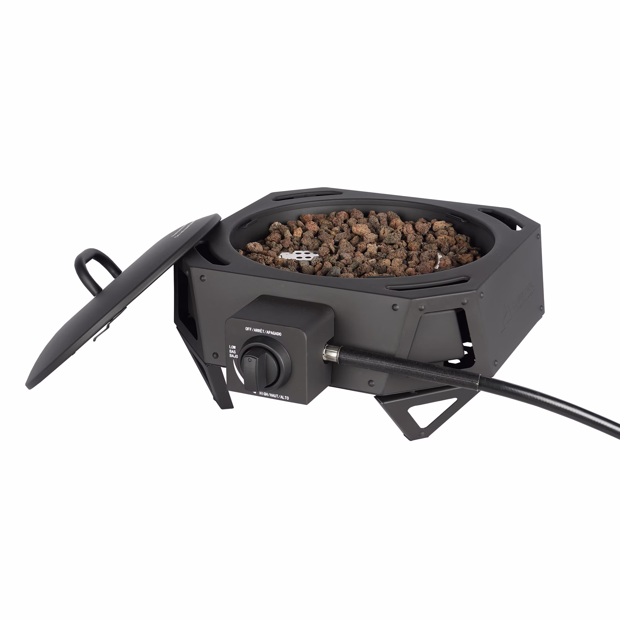 Fogón portátil de acero negro de 15 pulgadas con tapa -Ozark Trail - Imagen 7