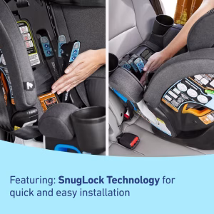 Alternative view of Asiento para carro 5 en 1 con reposacabezas inclinable y portavasos -Graco