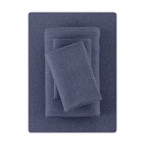 Alternative view of Juego de sábanas de 4 piezas, tamaño Queen, color azul –Mainstays