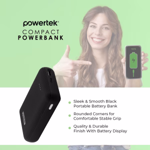 Alternative view of Cargador portátil de 10,000mAh 20W con carga rápida para USB-C y USB-A -Liquipel