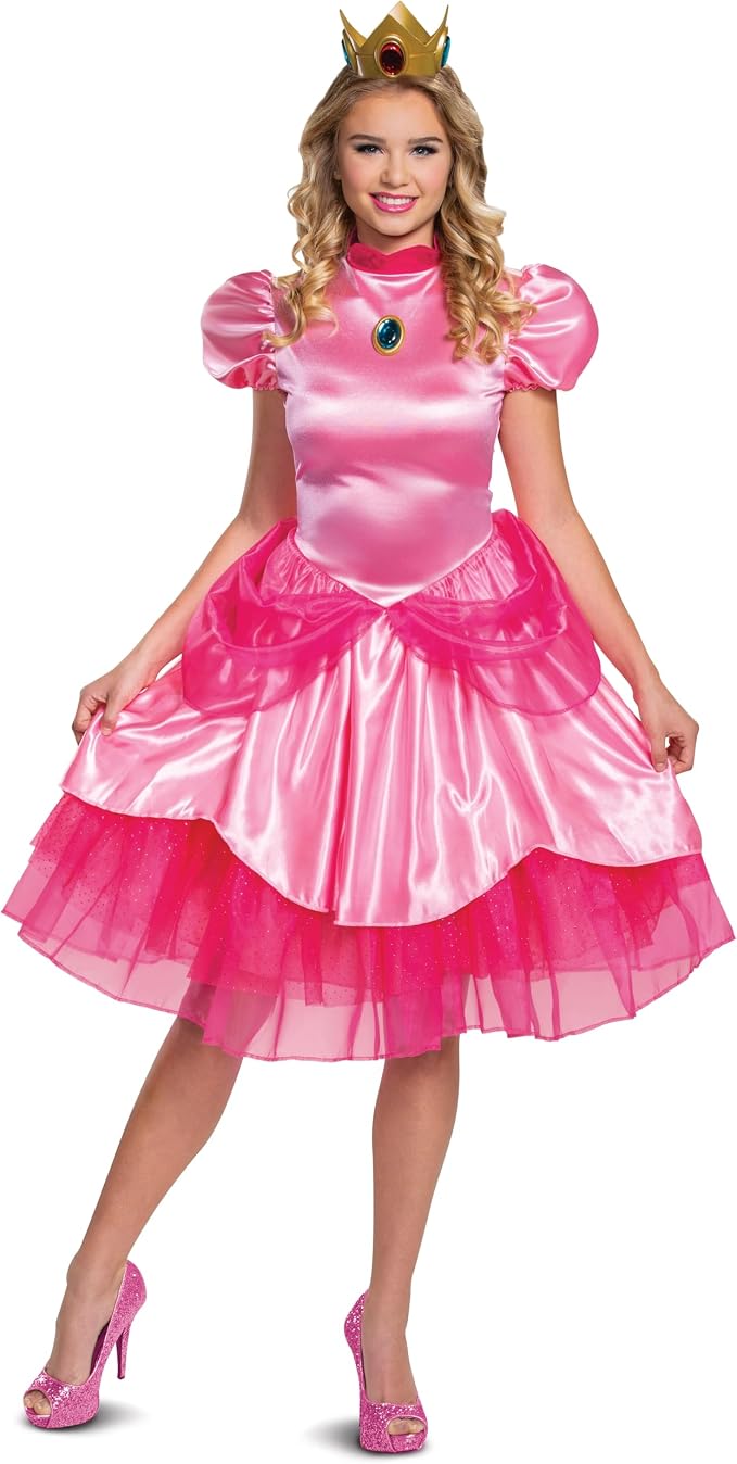Disfraz de la princesa Peach (Mario Bros) para adultos talla M -Disguise