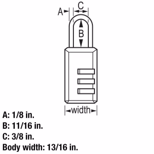 Alternative view of Par de candados para equipaje con combinación personalizable -Master Lock