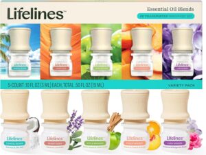 Paquete de 5 aceites esenciales para aromaterapia -Lifelines