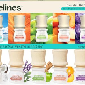 Paquete de 5 aceites esenciales para aromaterapia -Lifelines