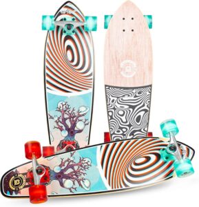 Patineta de madera de arce y ruedas de 62 mm, 32" x 9"  -Madd Gear