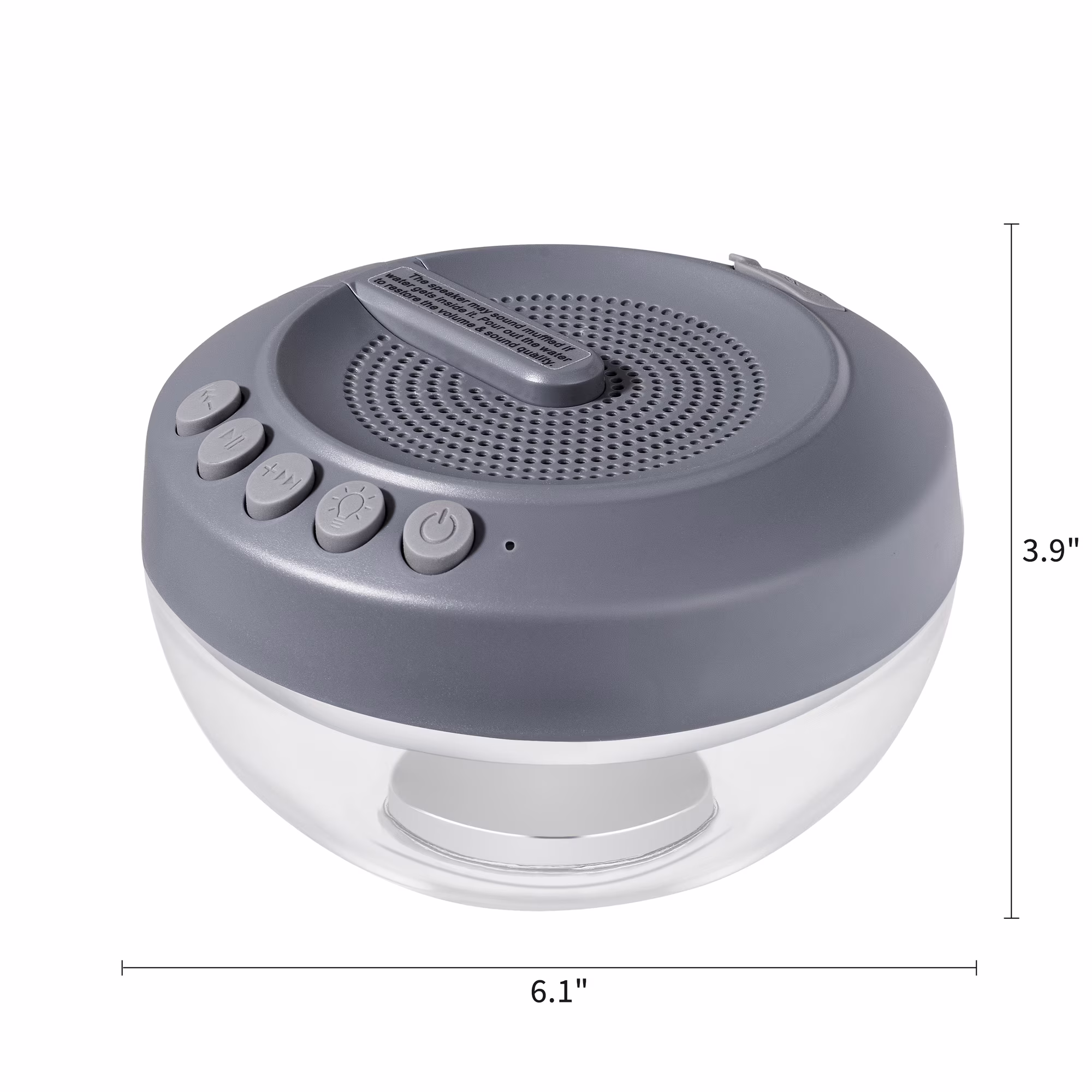 Altavoz bluetooth flotante para alberca con impermeabilidad IPX7 con luces LED -Bluescape - Imagen 8
