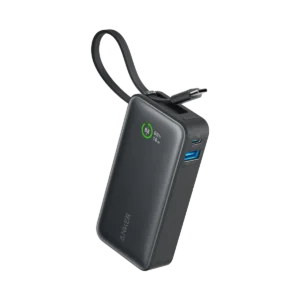 Banco de carga portátil de 10.000 mAh con cable USB-C integrado y carga rápida de 30 W -Anker
