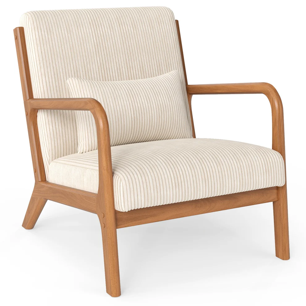 Sillón tapizado con almohada de soporte lumbar -DirectDeals - Imagen 6