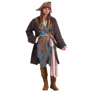Disfraz del Capitán Jack Sparrow (Piratas del Caribe) para adulto talla XL -FUN Costumes