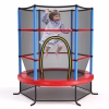 Trampolín para niños de 55" con tapete de salto y red de protección -Costway