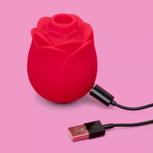 Alternative view of Vibrador de succión con forma de rosa (resistente al agua) -Lovehone