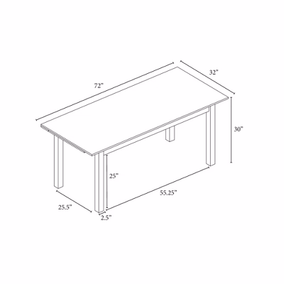 Mesa de comedor rectangular de madera - Hearth & Hand - Imagen 4