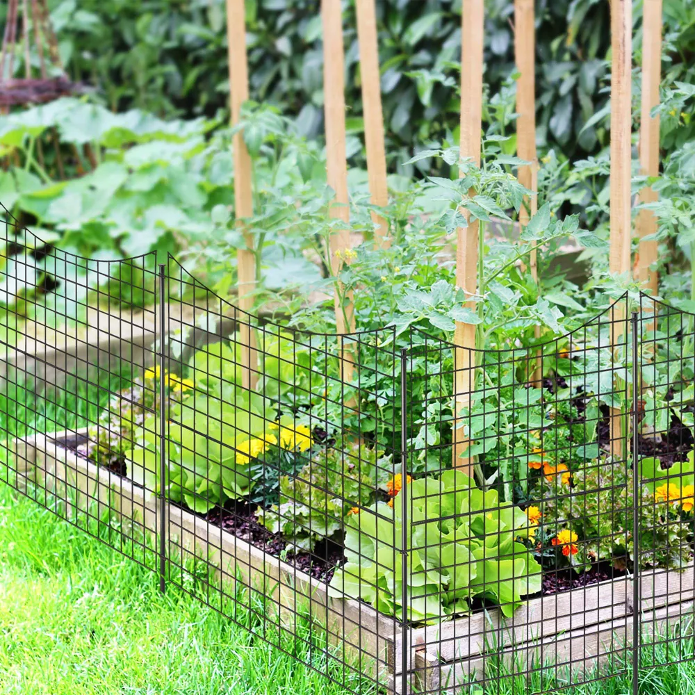 Barrera para jardín 5 paneles y 5 estacas de 99 cm de alto - Costway - Imagen 7