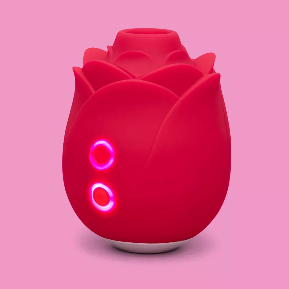 Vibrador de succión con forma de rosa (resistente al agua) -Lovehone - Imagen 3