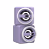 Altavoces para computadora, color lavanda con conector de 3,5 mm -North