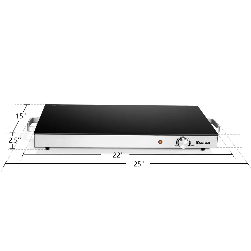 Calentador eléctrico 56 x 36 cm con temperatura ajustable - Costway - Imagen 7
