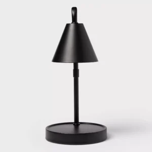 Lámpara calentadora de velas de metal negro - Room Essentials