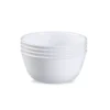 Juego de 4 tazones redondos de vidrio, 28 oz color blanco -Corelle