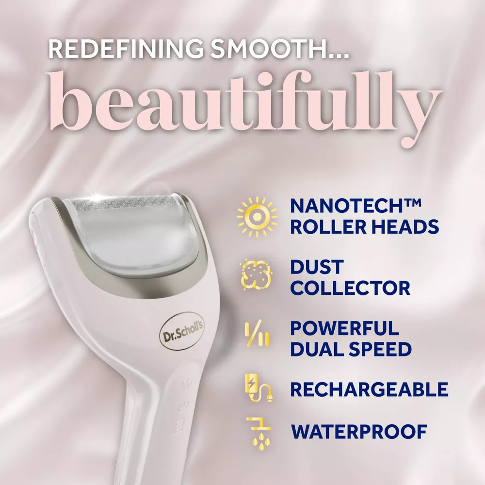 Lima para pies con 3 cambios de rodillos texturizados para pedicura perfecta -Dr. Scholl's - Imagen 5