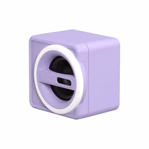 Alternative view of Altavoces para computadora, color lavanda con conector de 3,5 mm -North