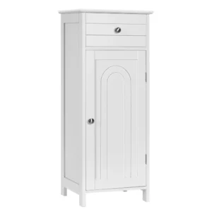 Mueble organizador para baño de madera con cajón y estante -Costway