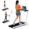 Cinta de correr plegable 3 en 1 de 2,25 HP con altavoz de mesa y control remoto  -Costway