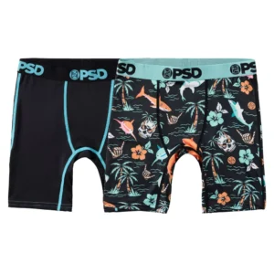Paquete de 2 bóxer para niño Talla M con estampado "Jaw Some" -PSD