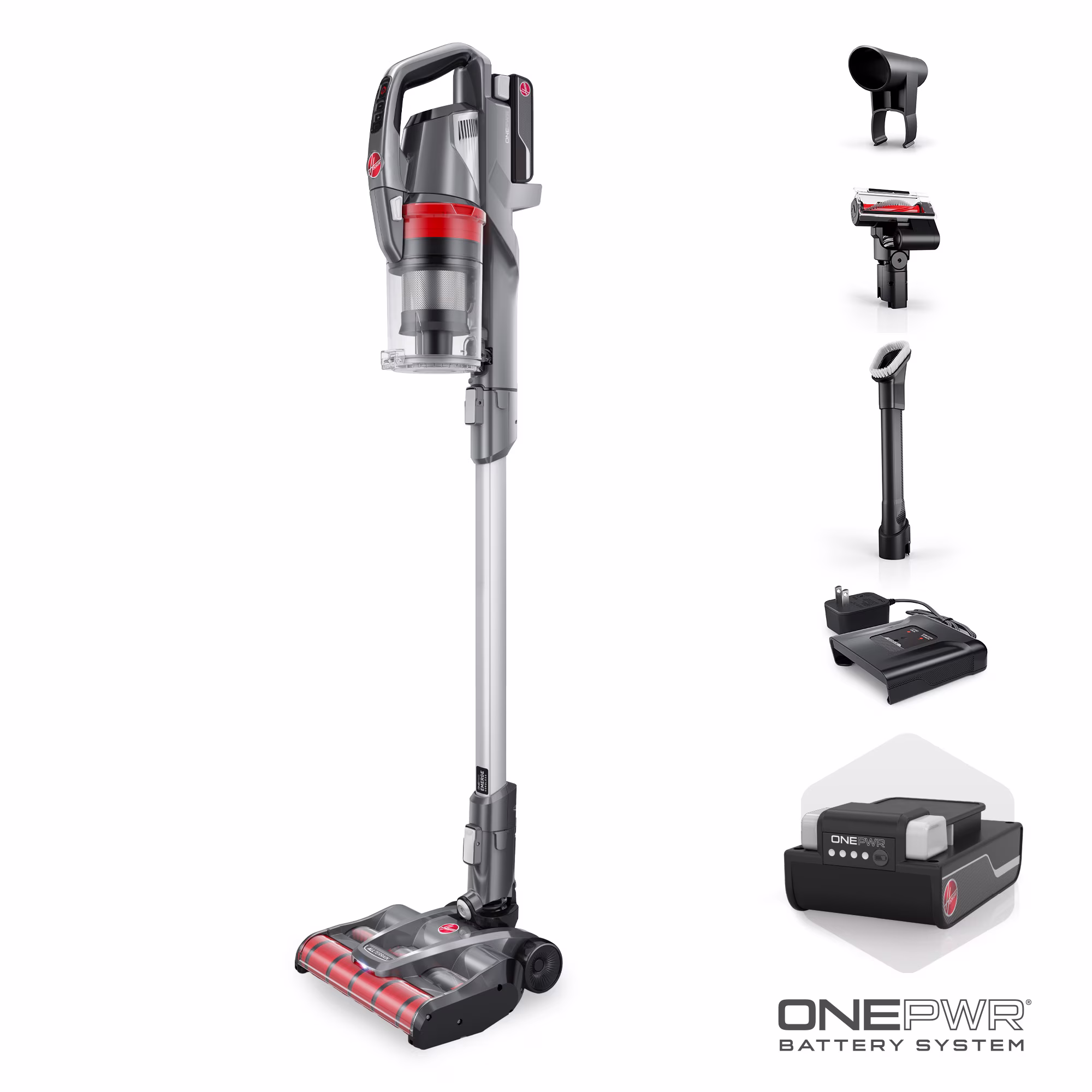Aspiradora vertical inalámbrica, hasta 45 minutos de funcionamiento ONEPWR -Hoover