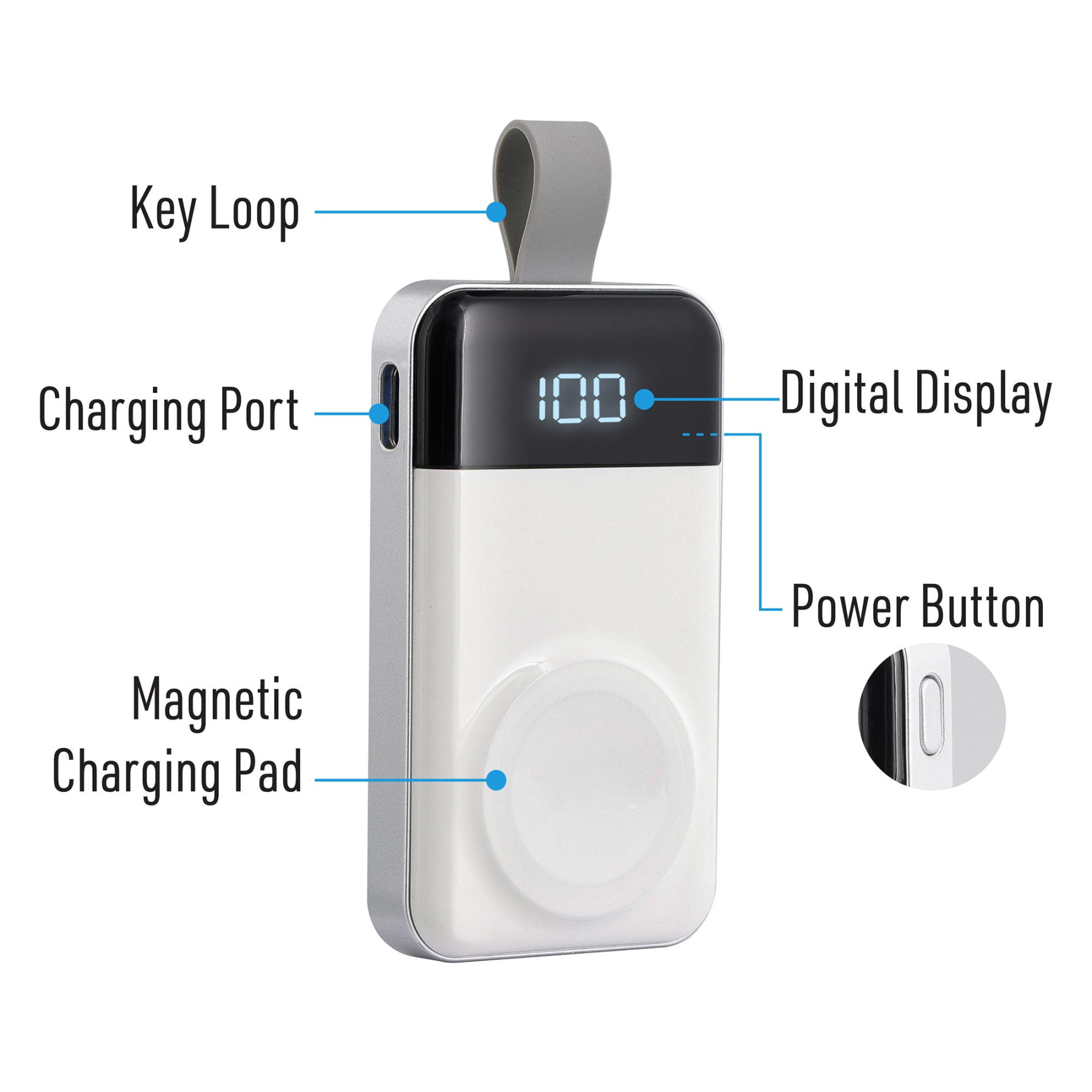 Cargador portátil Xtreme 1200 mAh magnético para Apple Watch - Imagen 3