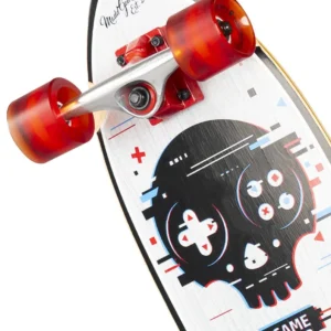 Alternative view of Patineta Cruiser de 32″ con diseño "Game Over"  –MAD GEAR