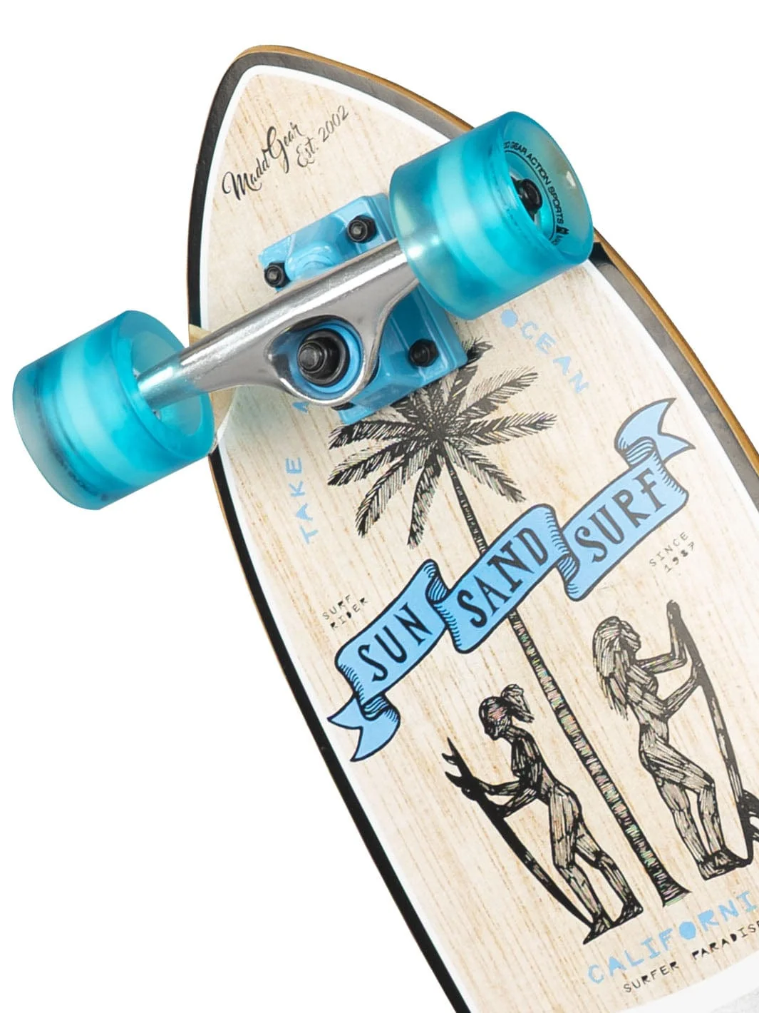 Patineta Cruiser de 32" con diseño de chica surf –MAD GEAR - Imagen 3