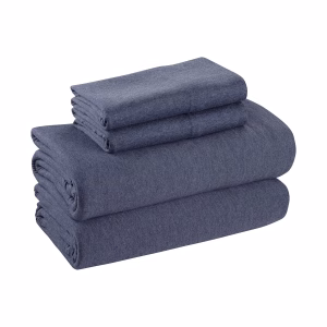 Juego de sábanas de 4 piezas, tamaño Queen, color azul –Mainstays