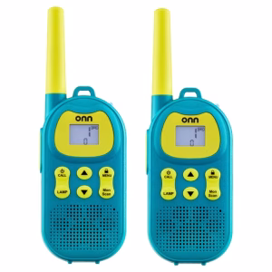 Par de Walkie Talkies para niños de hasta 16 millas de alcance, 22 canales con linterna -Onn