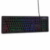 Teclado gamer alámbrico retroiluminado, color gris -Onn