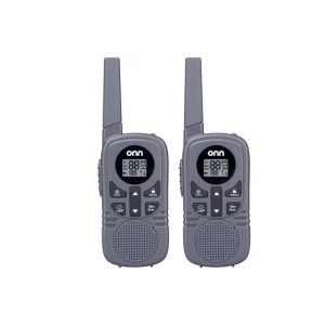 Par de Walkie Talkies con radios bidireccionales de hasta 16 millas de alcance, 121 canales con linterna -Onn