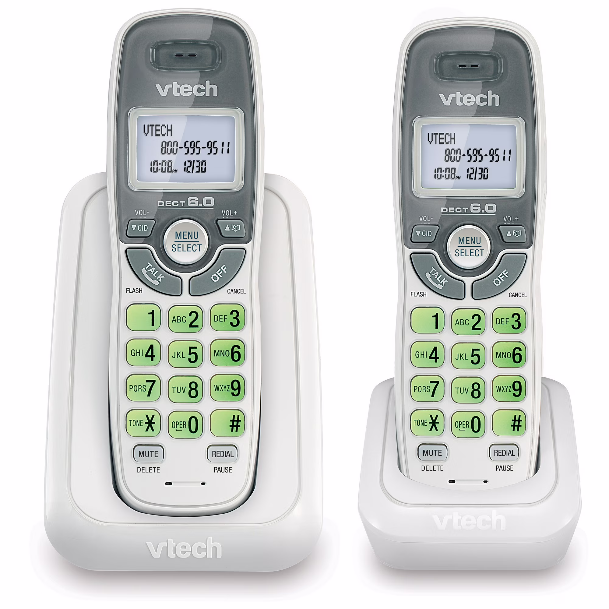 Par de teléfonos inalámbricos para el hogar con identificación de llamada -VTech