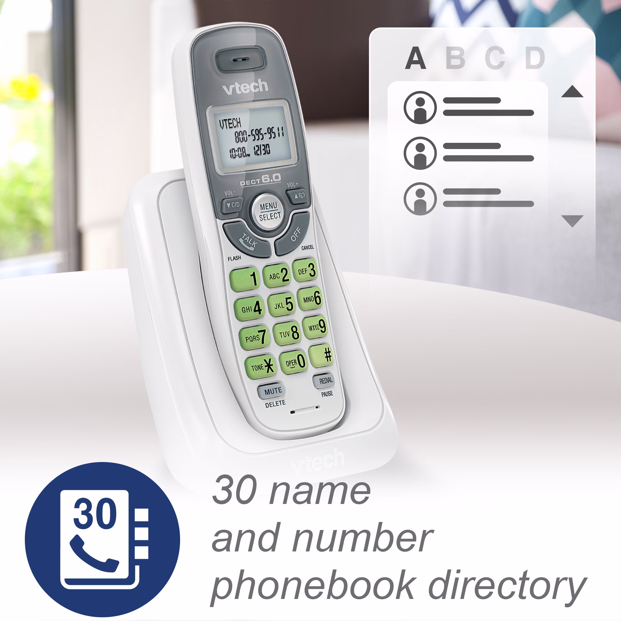 Par de teléfonos inalámbricos para el hogar con identificación de llamada -VTech - Imagen 5