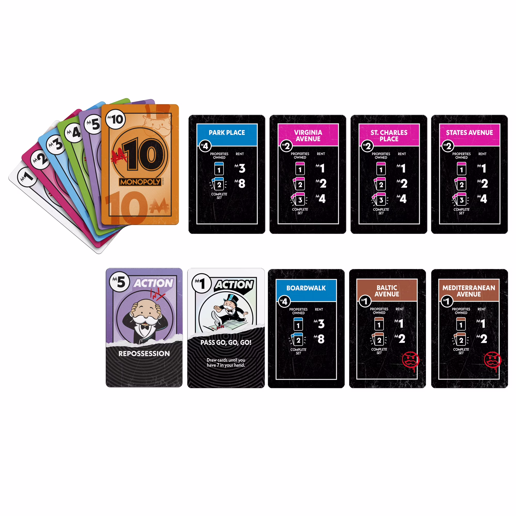 Juego de cartas "Monopoly Deal no Mercy" -Hasbro - Imagen 2