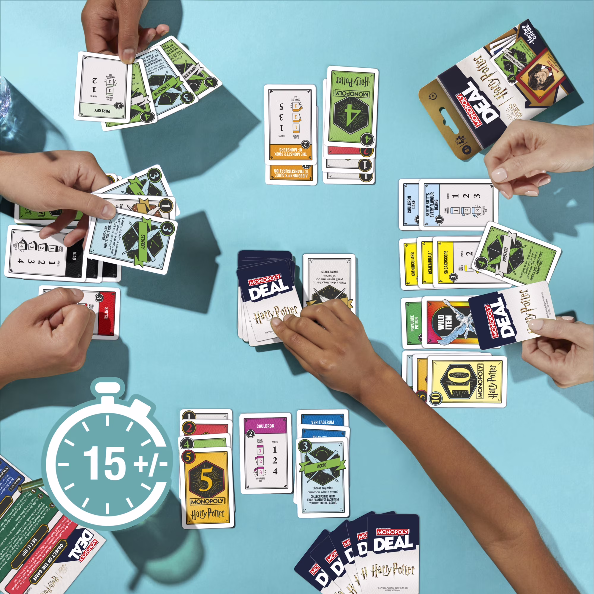 Juego de cartas "Monopoly Deal Harry Potter" -Hasbro - Imagen 6