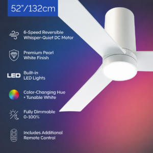 Alternative view of Ventilador de techo inteligente Nouvo 3 de 52 pulgadas -Atomi