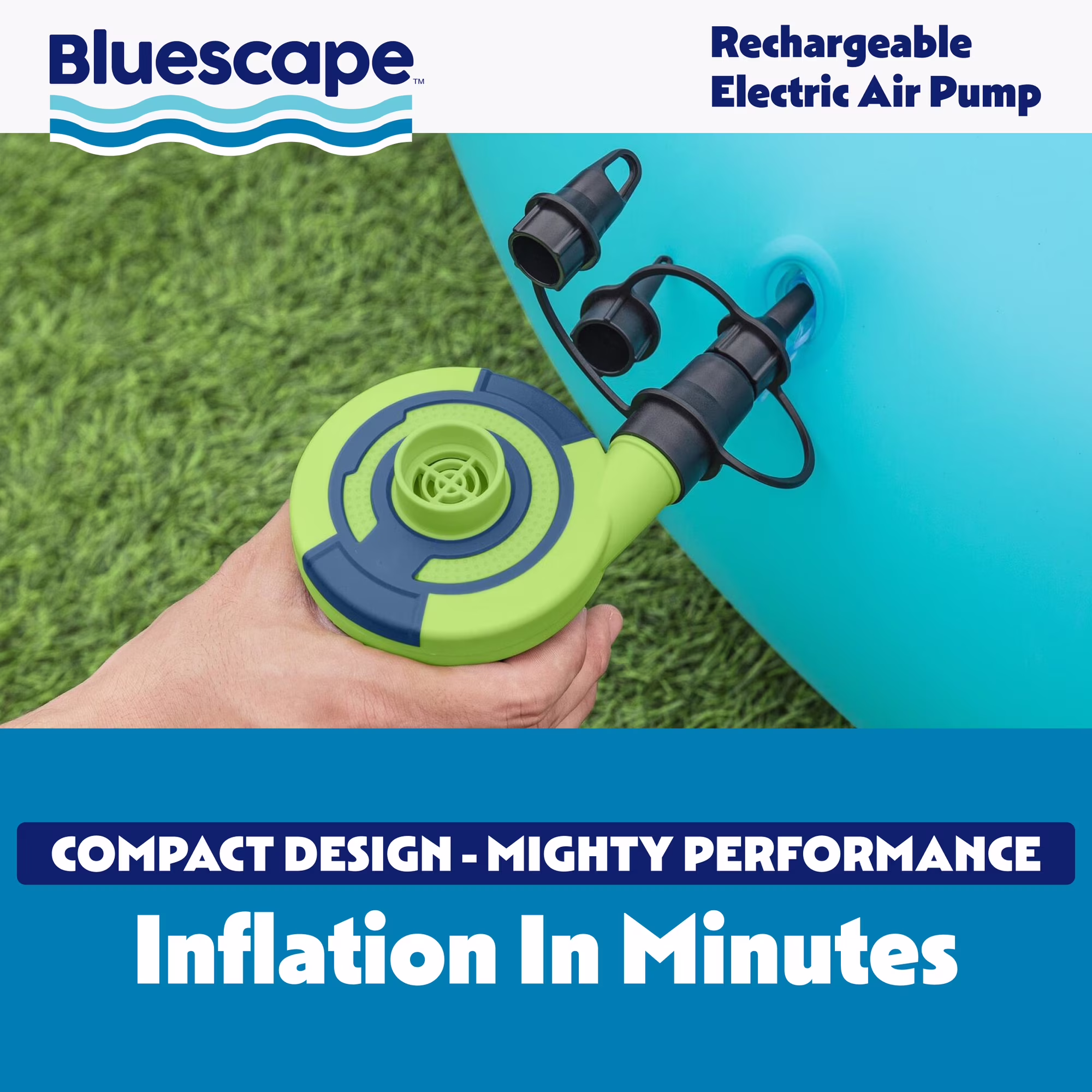 Bomba de aire eléctrica inalámbrica recargable de 4.8V -Bluescape - Imagen 4